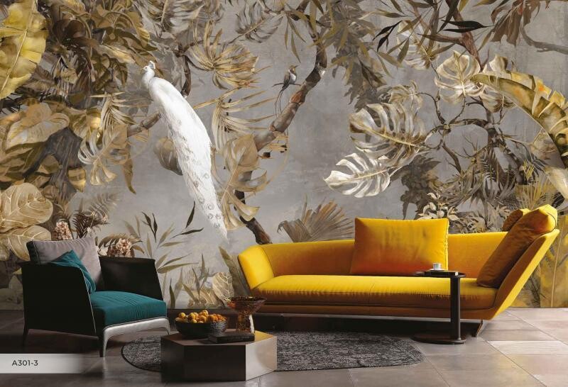 BIRD MURAL WALLPAPER 4$/SQ FT