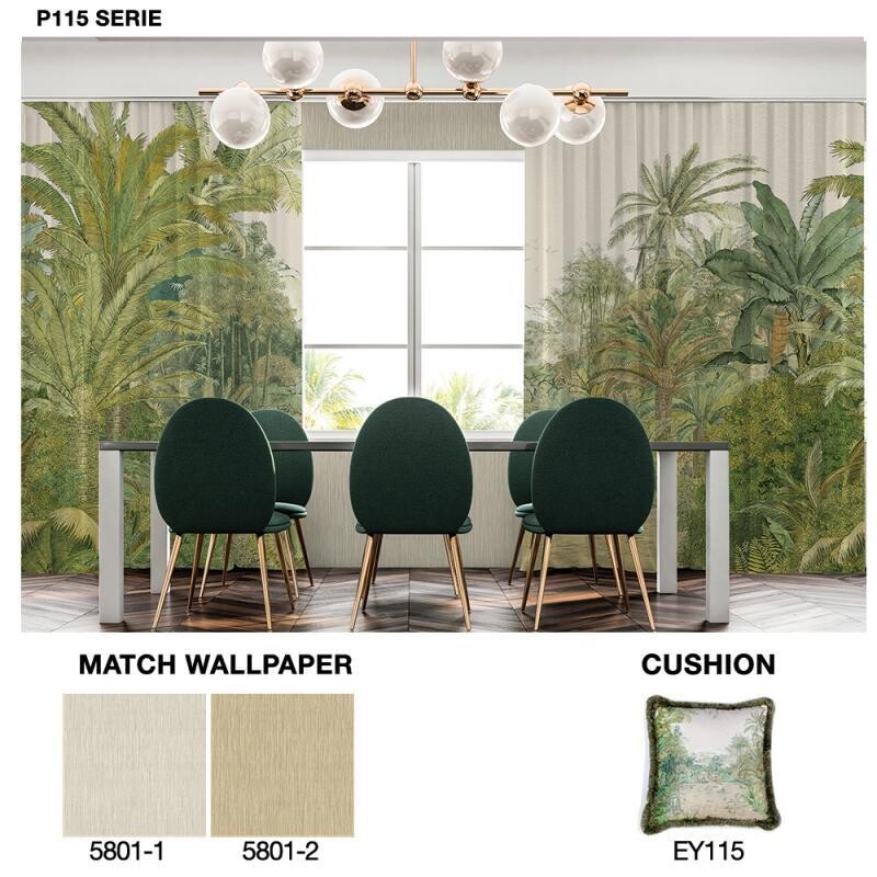 LEAVES CURTAIN READY TO USE