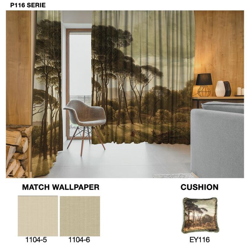 TREES CURTAIN READY TO USE