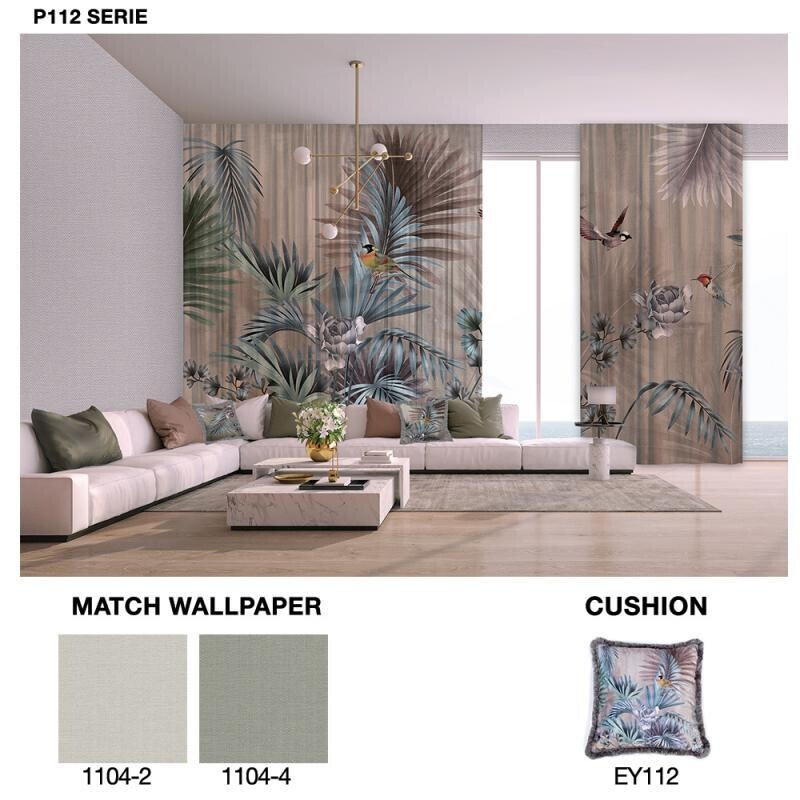 PALM LEAVES CURTAIN READY TO USE