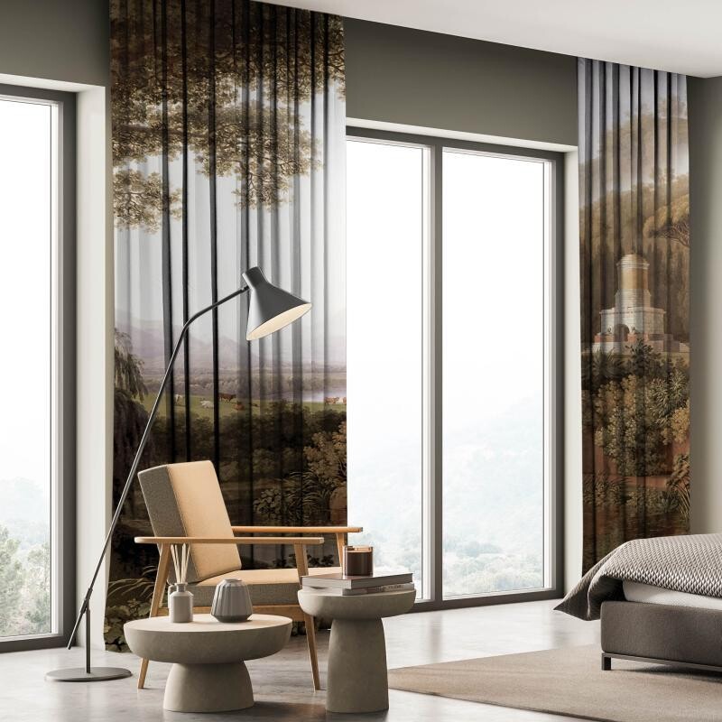 TREES CURTAIN READY TO USE
