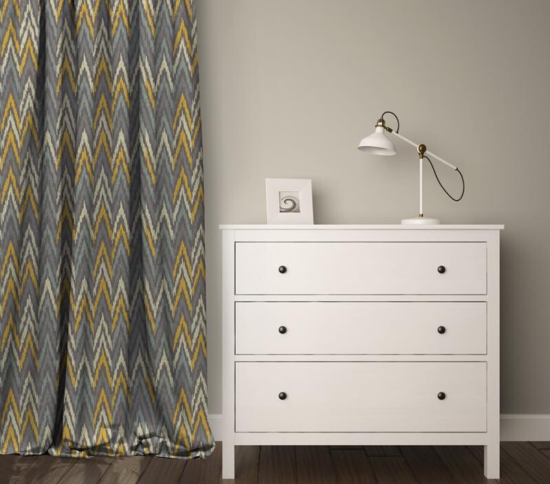 GEOMETRIC CURTAIN READY TO USE