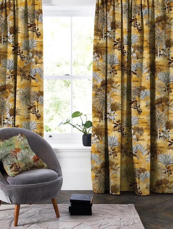 ONE COLOR  CURTAIN READY TO USE