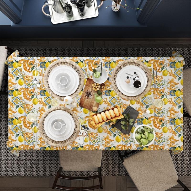 Lemon design Table Cloth