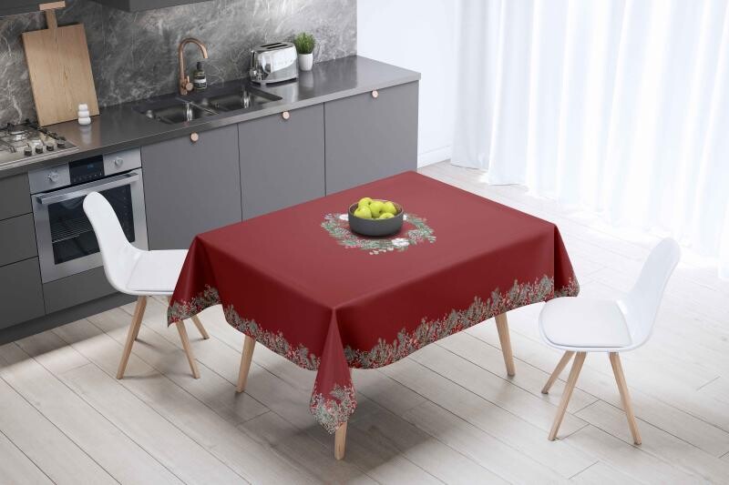 Red Christmas Table Cloth