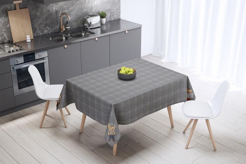 Grey  Table Cloth