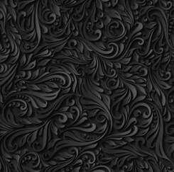 Black  3d  custom murals