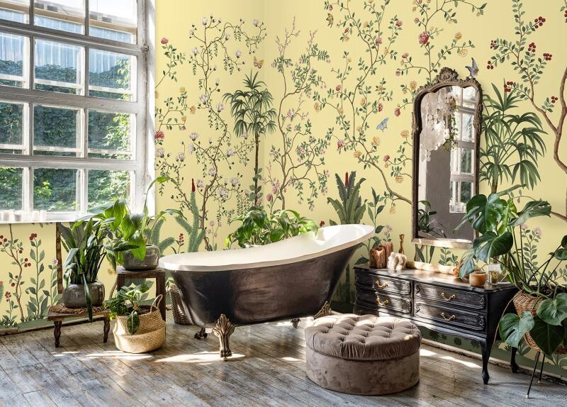 Flowers Pattern Mural Wallpaper