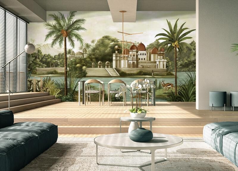Landscape Pattern Mural Wallpaper