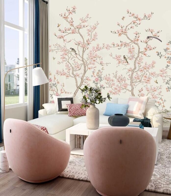 Flowers Pattern Mural Wallpaper
