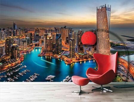 CITY MURAL WALLPAPER 4$/ SQ FT