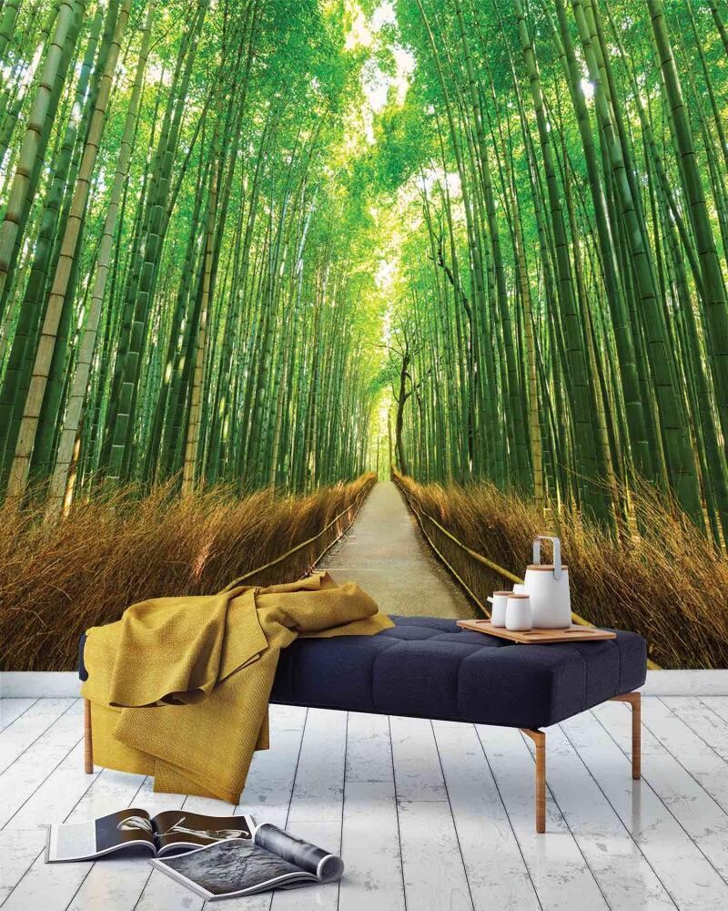 LEAVES MURAL WALLPAPER 4$/ SQ FT