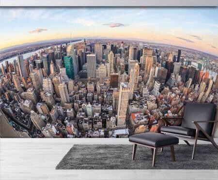 CITY MURAL WALLPAPER 4$/ SQ FT