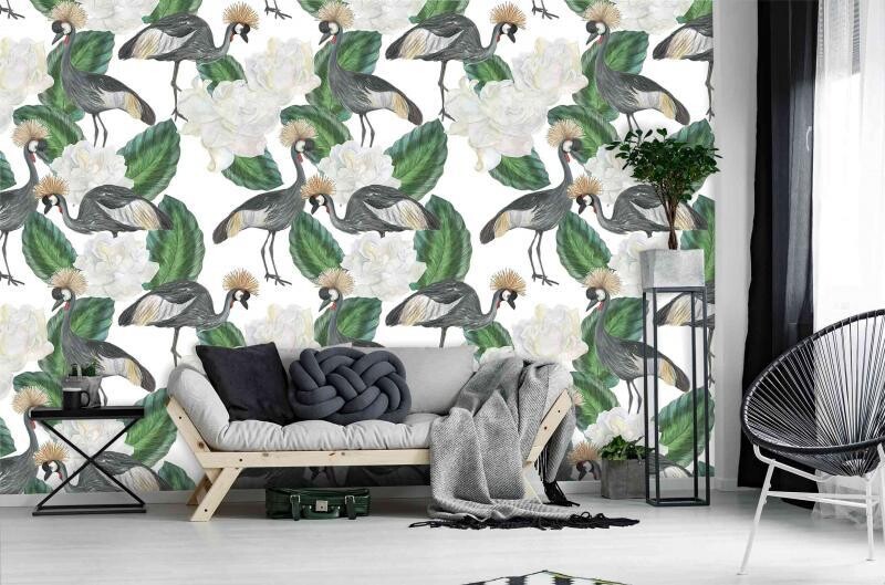 ANIMALS PATTERN MURAL WALLPAPER 4$/ SQ FT