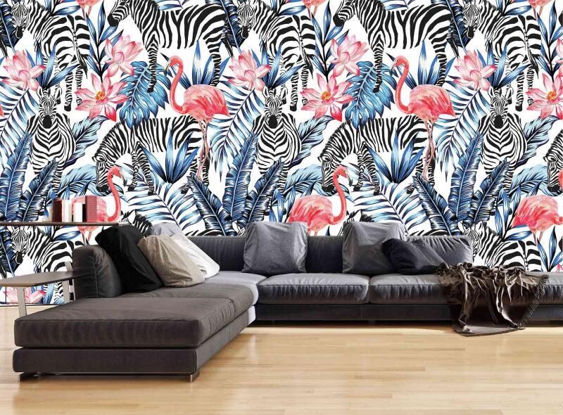 ANIMALS MURAL WALLPAPER 4$/ SQ FT