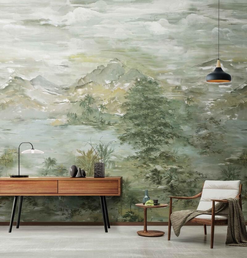 NATURE MURAL WALLPAPER 4$/ SQ FT