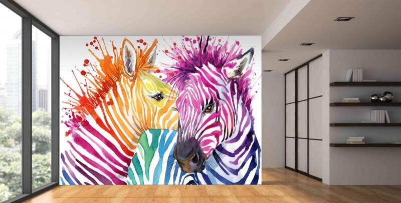 ZEBRA MURAL WALLPAPER 4$/ SQ FT
