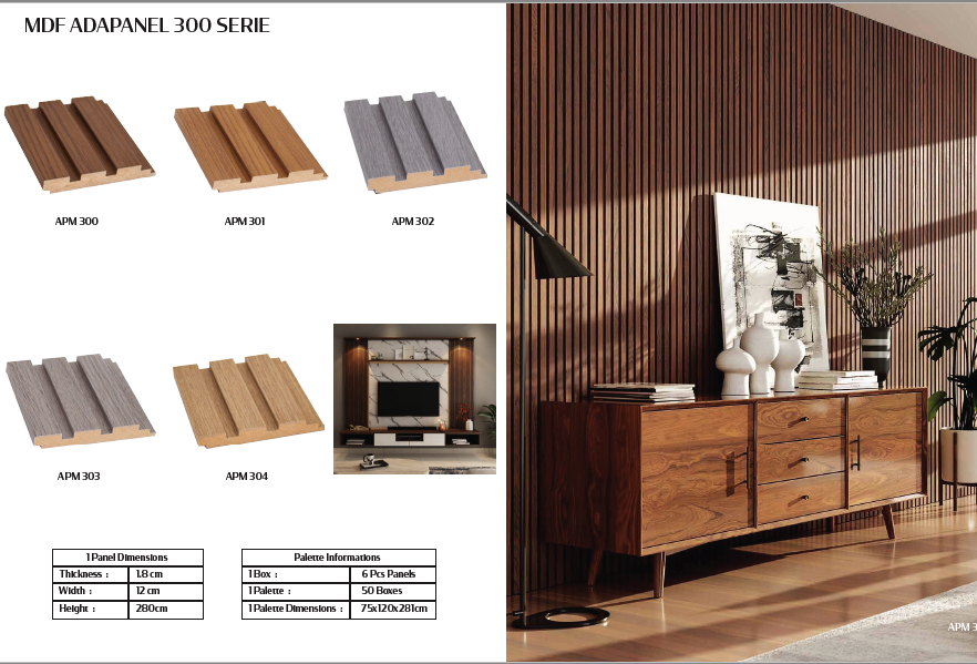 MDF Panel Embossed  Price is for 1 box=20 sq ft