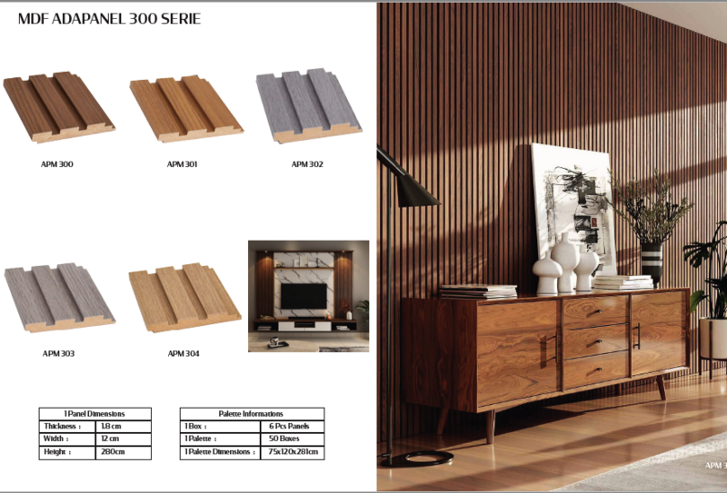 MDF Panel Embossed  Price is for 1 box=20 sq ft