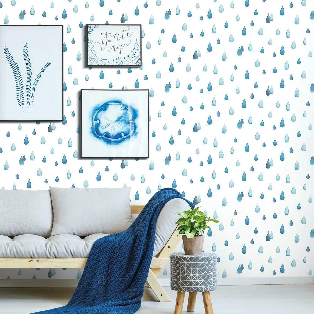 Clara Jean Raindrops Peel and Stick Wallpaper