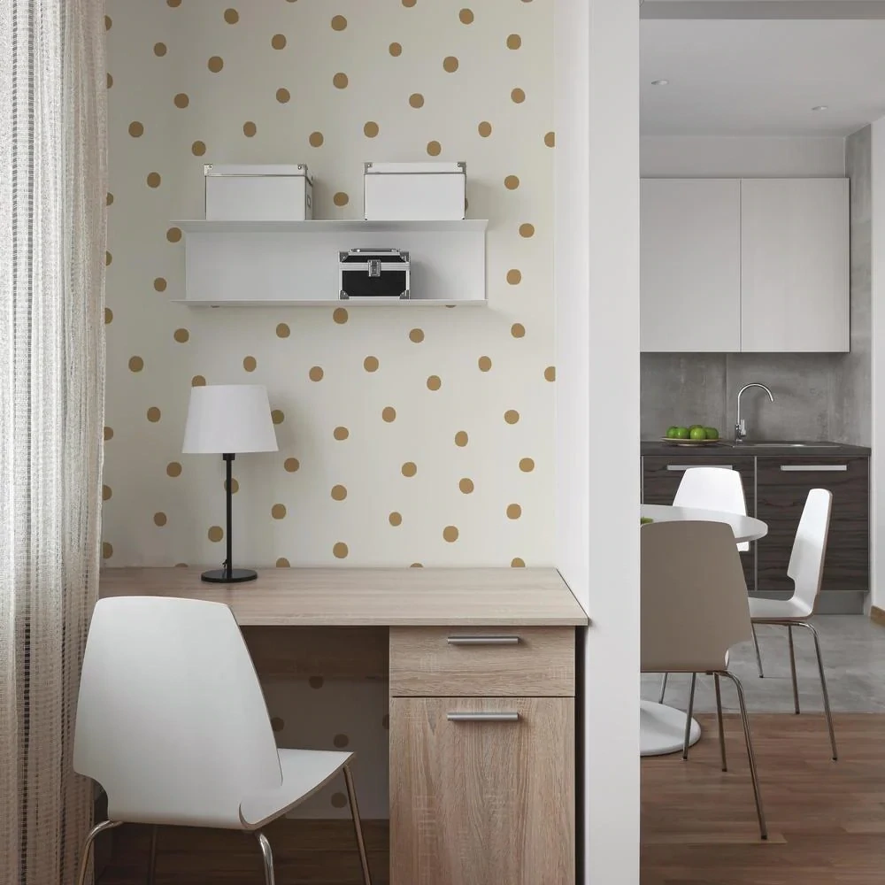 Large Dots Peel and Stick Wallpaper