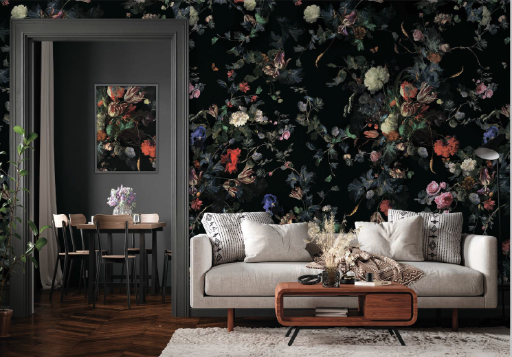 Flower Wallpaper Mural Design