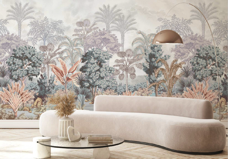 Tropical Forest Wallpaper Mural Design
