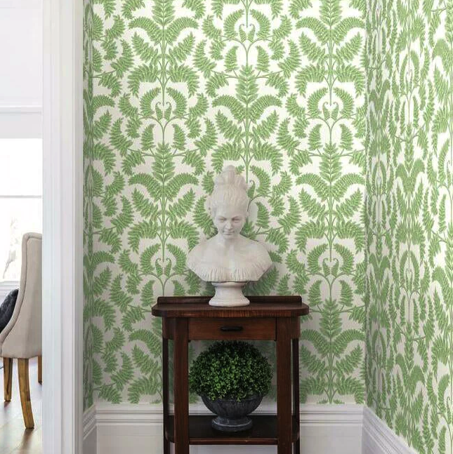 Royal Fern Damask Wallpaper