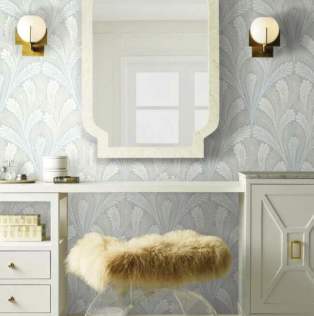 Shell Damask Wallpaper