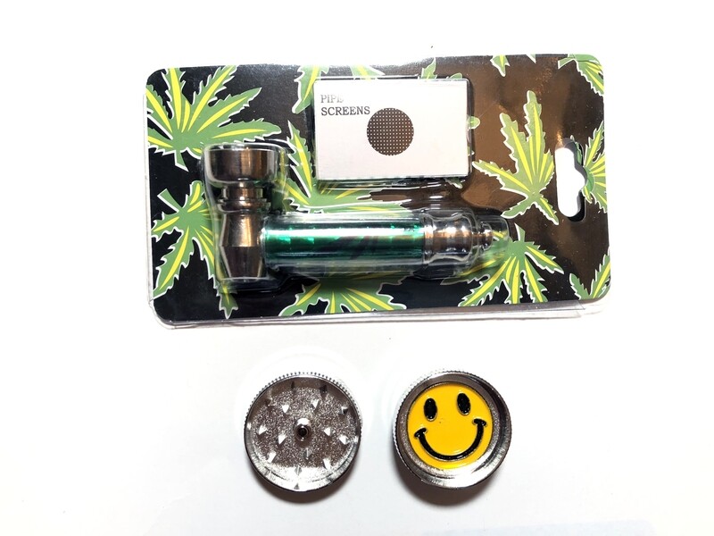 Kit de Grinder + Mini Pipa + Rejillas de Repuesto