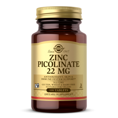 Solgar Zinc Picolinate 22mg 100 cap