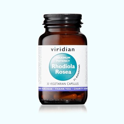 Viridian Max Potency Rhodiola Rosea Root Extract 30s