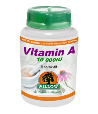 Willow Vitamin A 10,000 IU 100 cap
