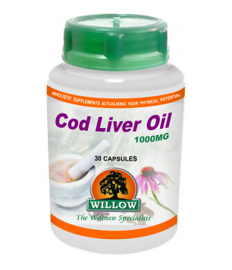 Willow COD Liver Oil 1,000mg 30 Softgel