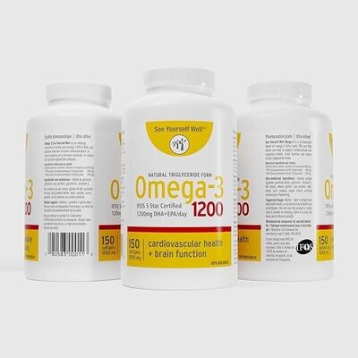 See Yourself Well Omega 3 1200 150 capsules
