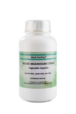 MaxD Nutrition Deluxe Magnesium Citrate Capsules