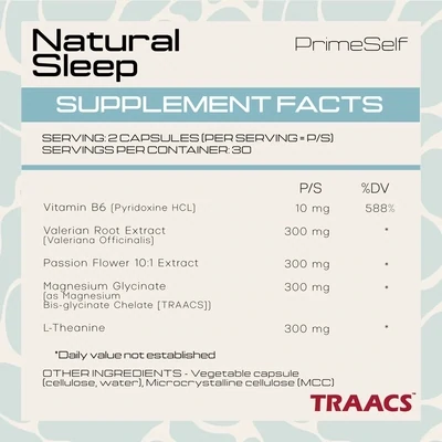Prime Health Natural Sleep 60 caps