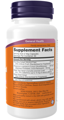 Now Foods Resveratrol 50mg 60 cap