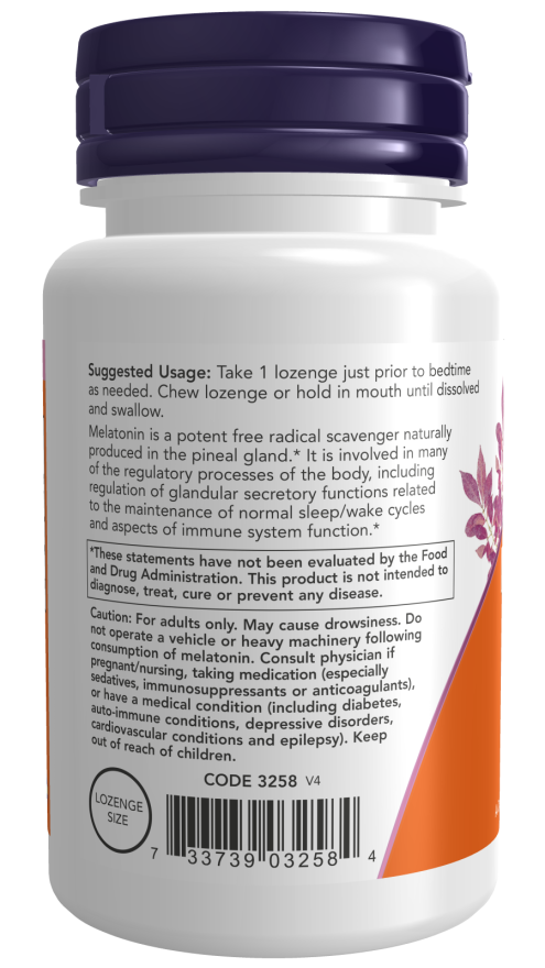 Now Foods Melatonin 3mg 60 cap