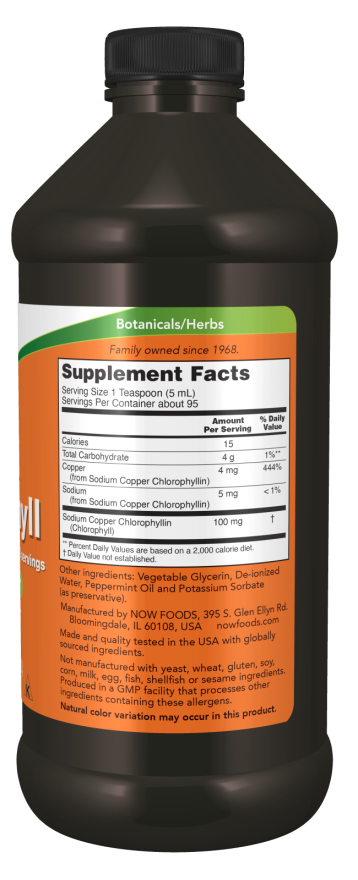 Now Food Liquid Chlorophyll 473ml