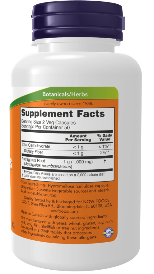 Now Foods Astragalus 500mg 100 cap