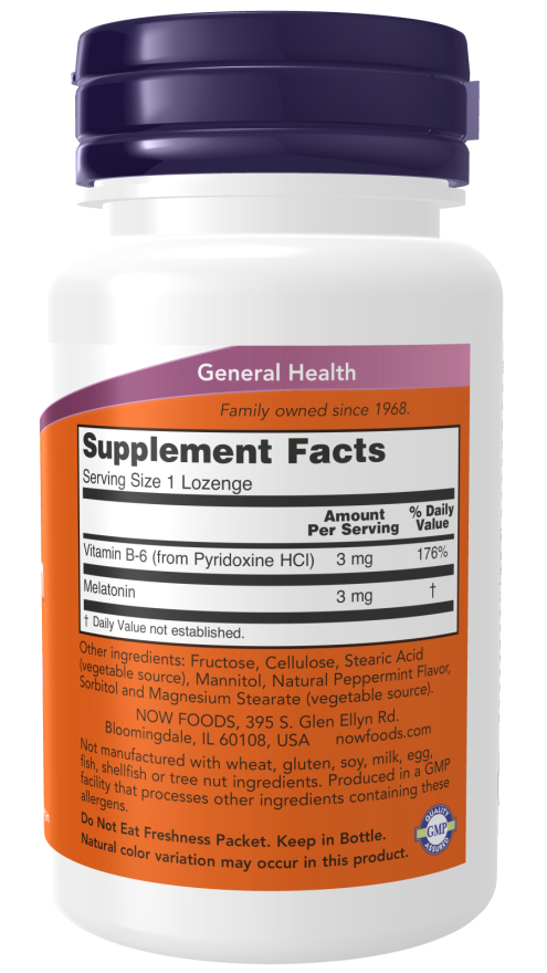 Now Foods Melatonin 3mg 60 cap