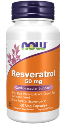 Now Foods Resveratrol 50mg 60 cap