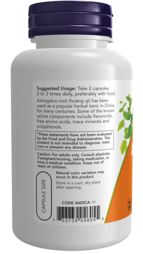 Now Foods Astragalus 500mg 100 cap