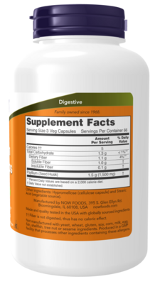 Now Foods Psyllium Husk 500mg 200 cap