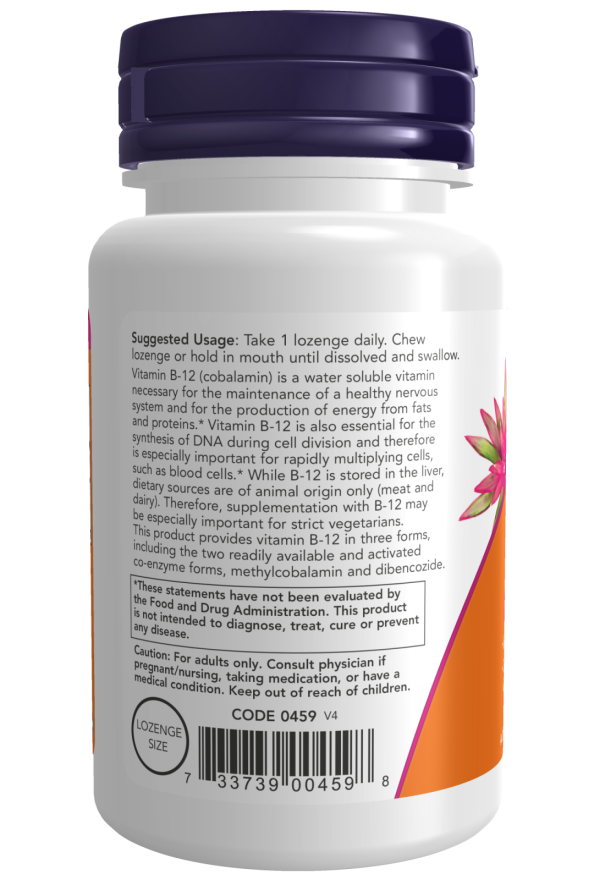 Now Foods Vitamin B12 2000mcg 100 lozenges