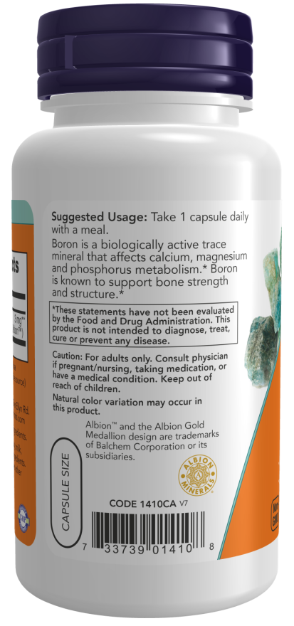 Now Foods Boron 3mg 100 cap