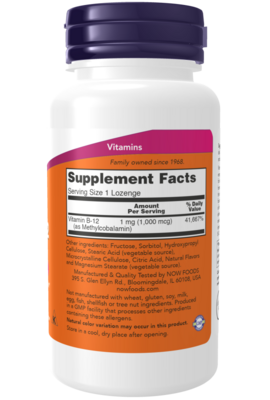 Now Foods Methyl B12 1000mcg 100 lozenges
