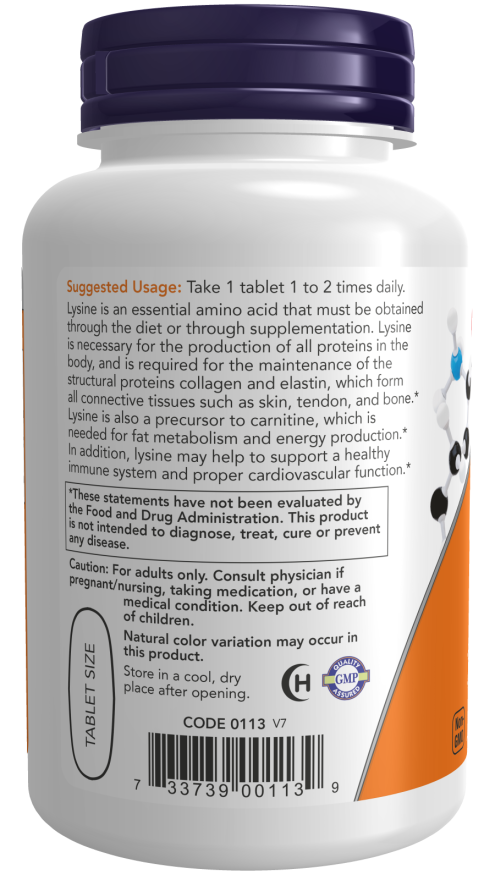 Now Foods L-Lysine 1000mg 100 tab