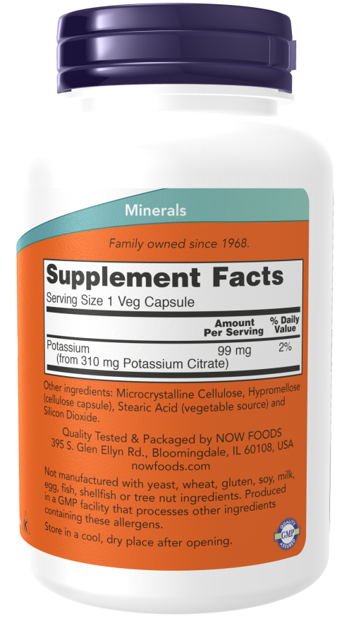 Now Foods Potassium Citrate 99mg 180 cap